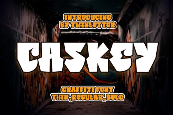 Boost Your Brand with Caskey: A Bold Graffiti Display Font