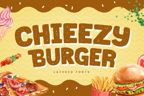 Chieezy Burger: A Friendly Display Font for Engaging Content