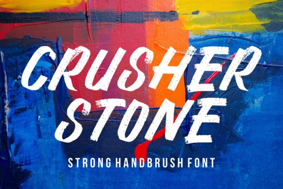 Chrusher Stone: A Bold Display Font for Eye-Catching Campaigns
