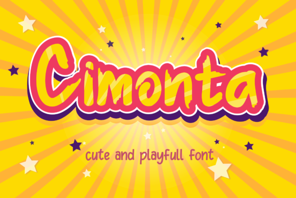 Cimonta: A Cool, Brushed Display Font for Creative Projects