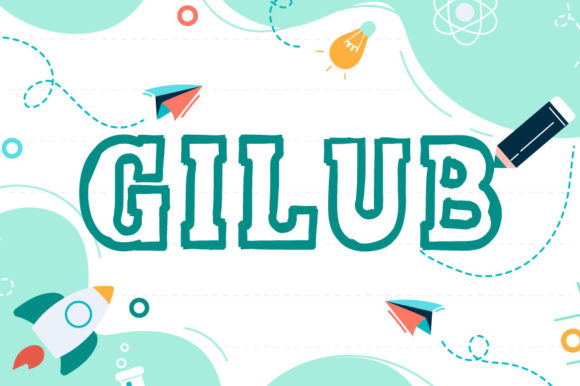 Discover Gilub: A Bold and Outlined Display Typeface
