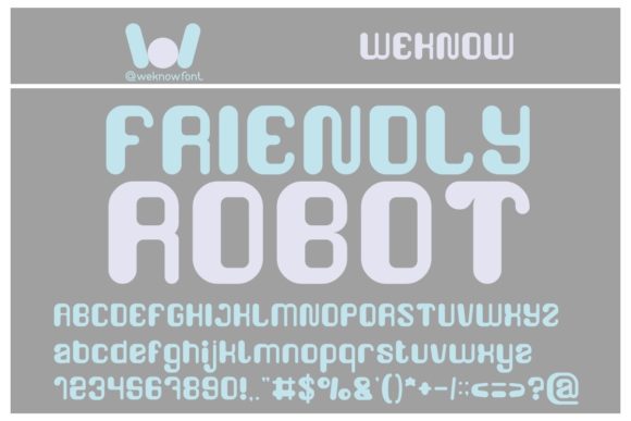 Enhance Your Brand with Friendly Robot, the Versatile Display Font