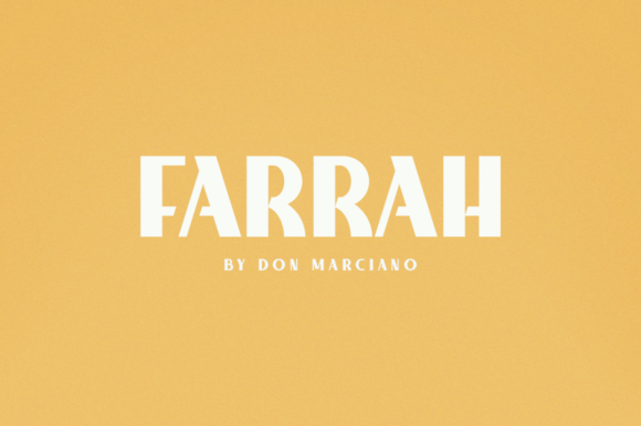 Farrah: The Bold Display Font for Eye-Catching Branding
