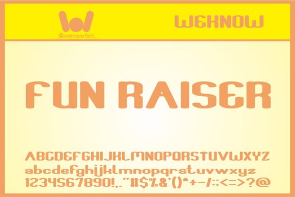 Fun Raiser: A Versatile Font for Craft and Product Design