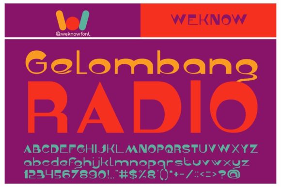 Gelombang Radio: A Bold Font for Dynamic Branding