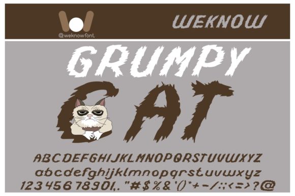 Grumpy Cat: A Spooky and Cool Font for Your Brand
