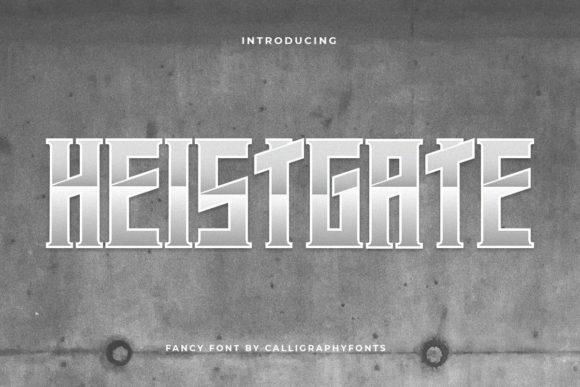 Heistgate: A Bold and Assertive Display Font for Creative Projects
