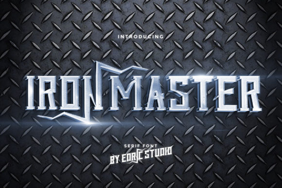 Iron Master: A Bold and Thick Display Font for Modern Web Design