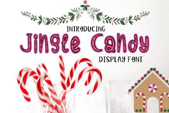 Jingle Candy: A Whimsical Display Font for Winter Web Designs