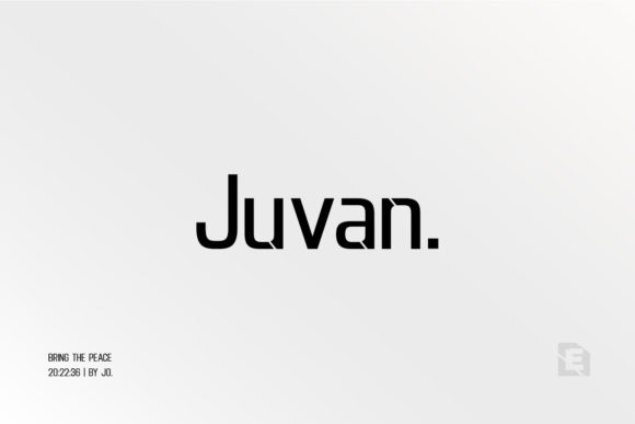 Juvan Typeface: A Modern Display Font for Bold Branding