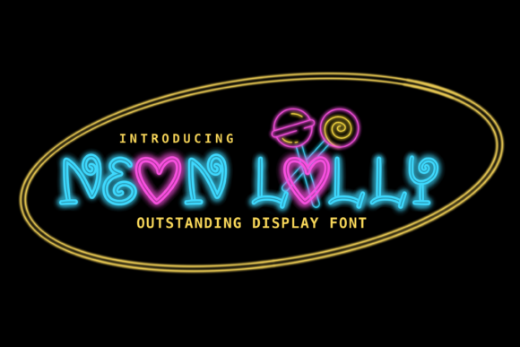 Neon Lolly: A Fun and Vibrant Display Font for Your Brand