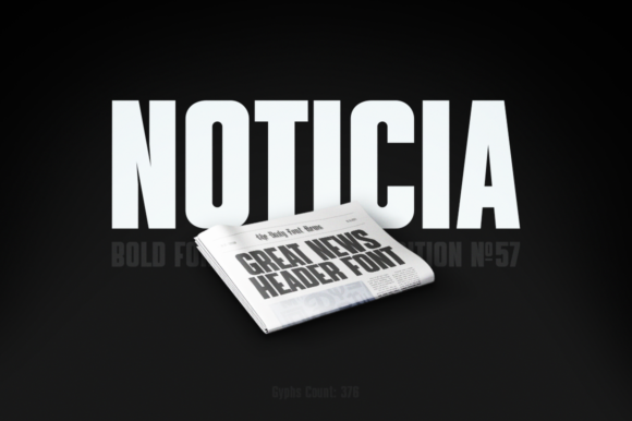 Noticia: A Bold and Simple Display Font for Web Design