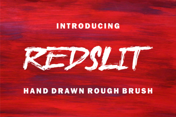 Redslit: A Brushed Display Font for Captivating Editorial Design