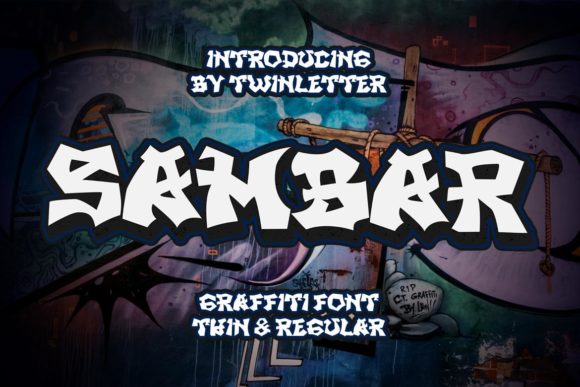 Sambar: A Graffiti-Styled Font for Bold Editorial Design