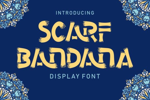 Scarf Bandana: A Bold and Futuristic Display Font
