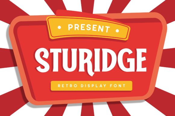Sturidge: A Bold and Retro Font for Editorial Flair