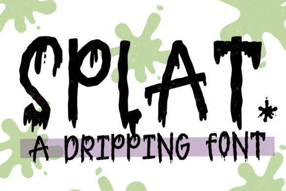 Unleash Creativity with Splat: A Spooky, Fun Display Font