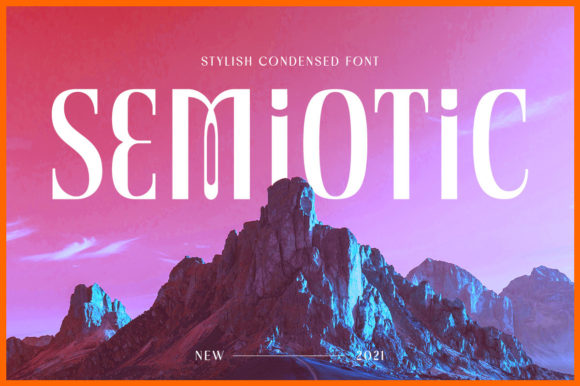 Unveiling Semiotic: A Stylish Condensed Typeface for Web Design