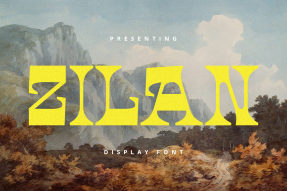 Zilan: A Bold and Western Display Font for Editorial Design